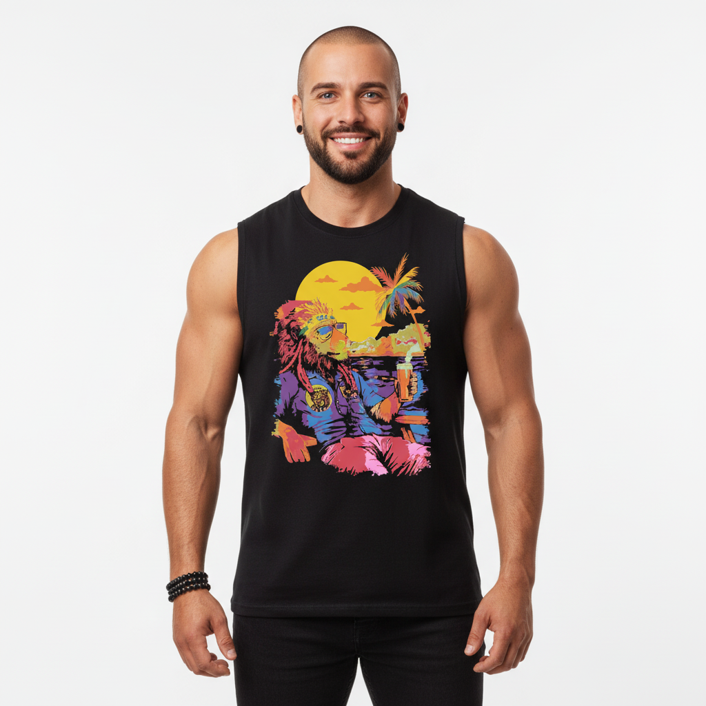 A Queer Lion With Style - Jersey Muscle Tank. Bold & Fun!