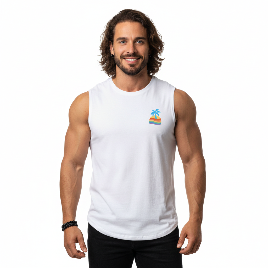 Are You A Beach Angel? - Jersey Muscle Tank! Back & Front Design