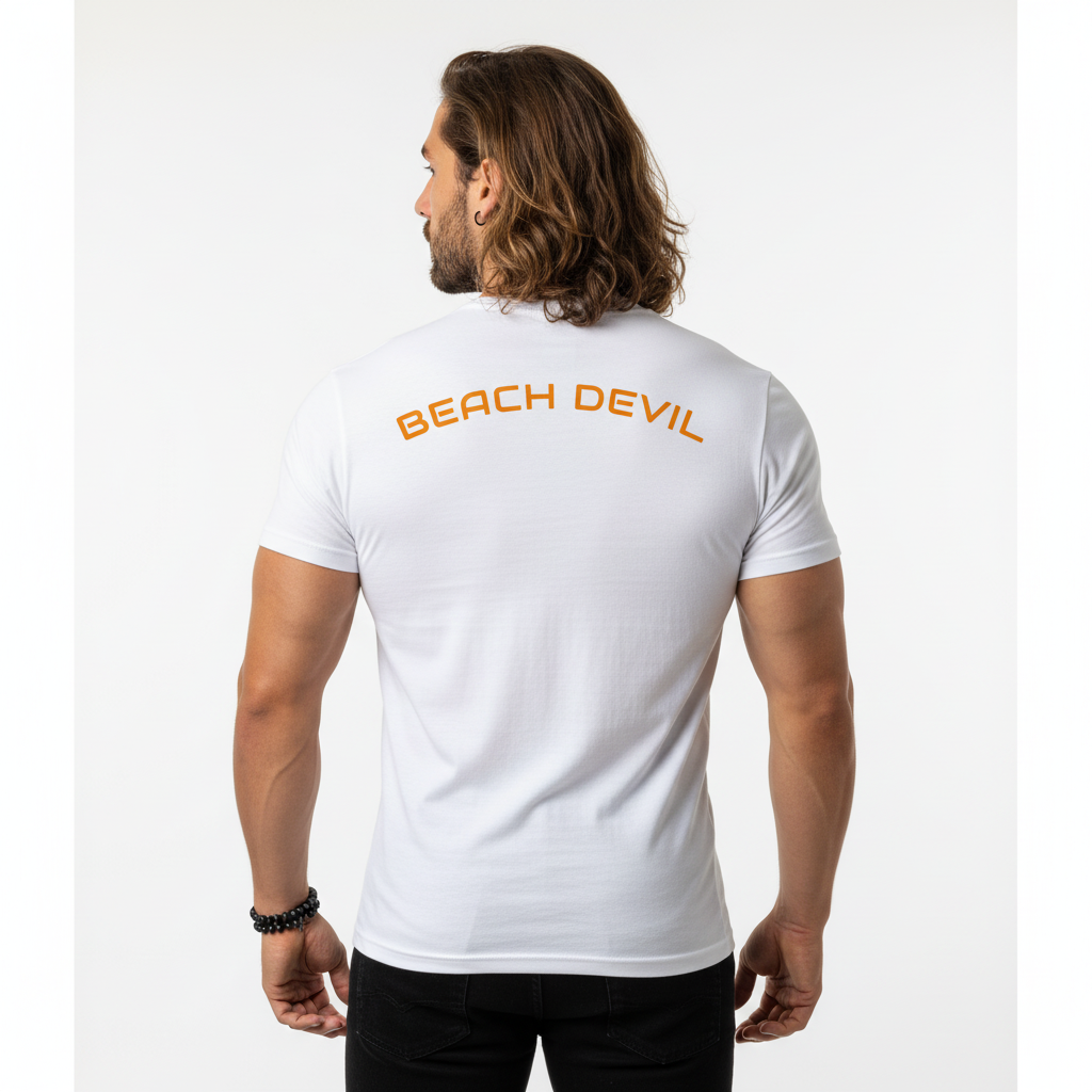 Are You A Beach Devil? - T-Shirt! Back & Front Design