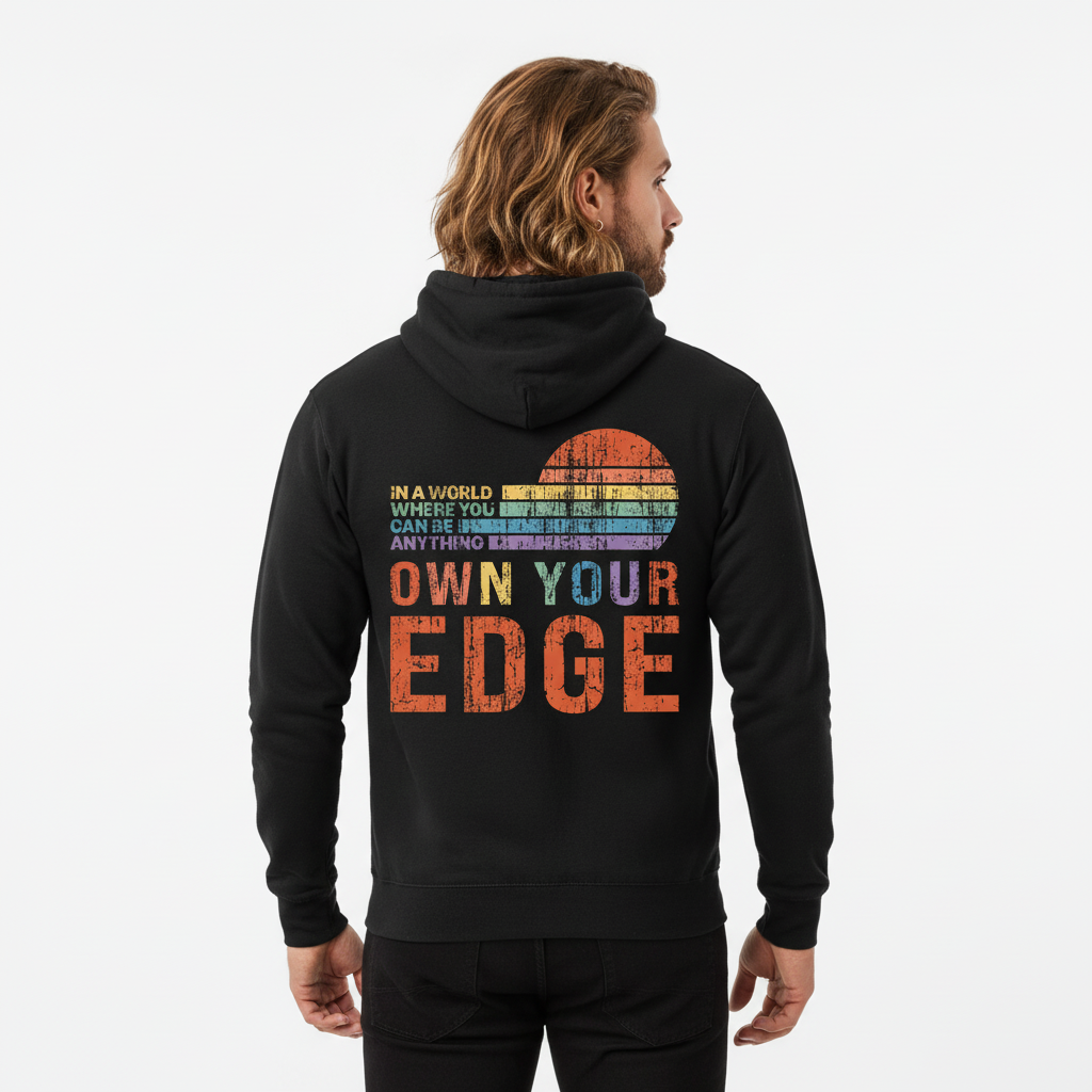 Own Your Edge - Hoodie! In A World Where You Can Be Anything Be This