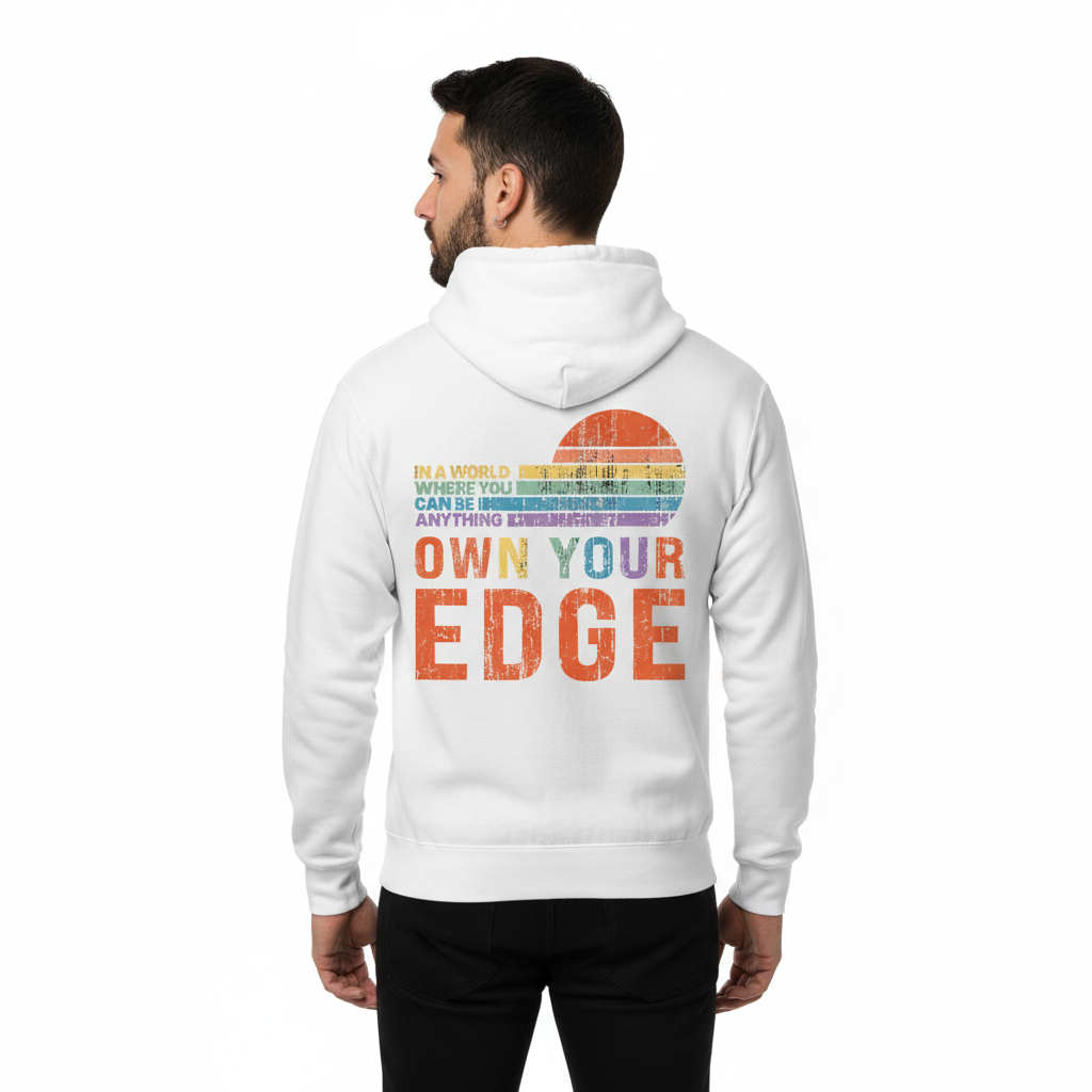 Own Your Edge - Hoodie! In A World Where You Can Be Anything Be This