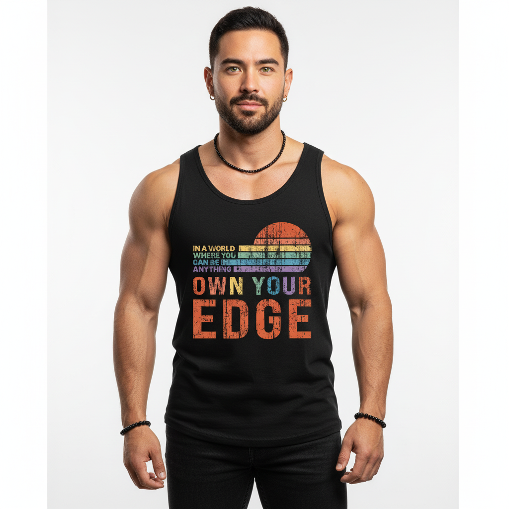 Own Your Edge - Tank Top! In A World Where You Can Anything Be This!