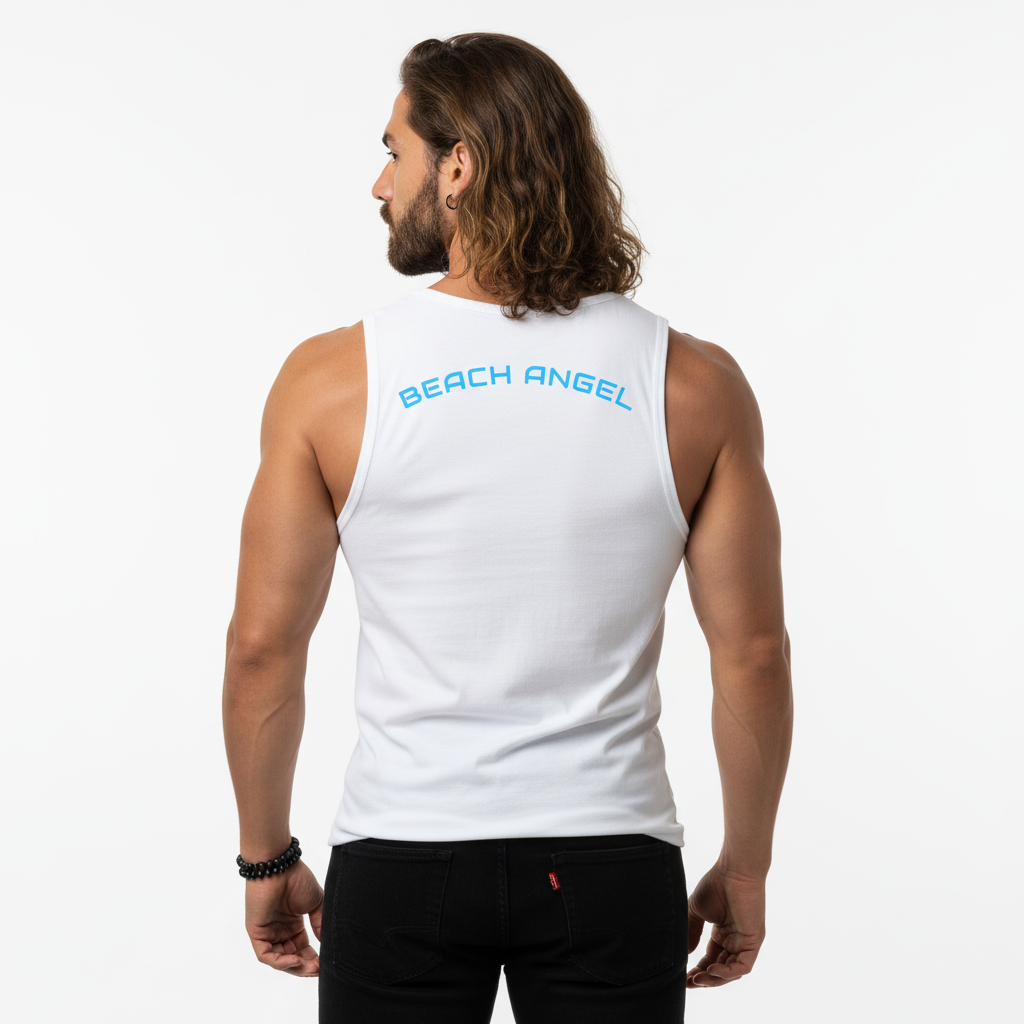 Are You A Beach Angel? - Tank Top! Back & Front Design