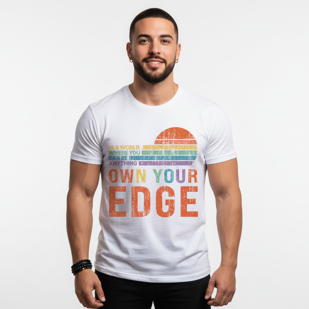Own Your Edge - T-Shirt! In A World Where You Can Be Anything Be This