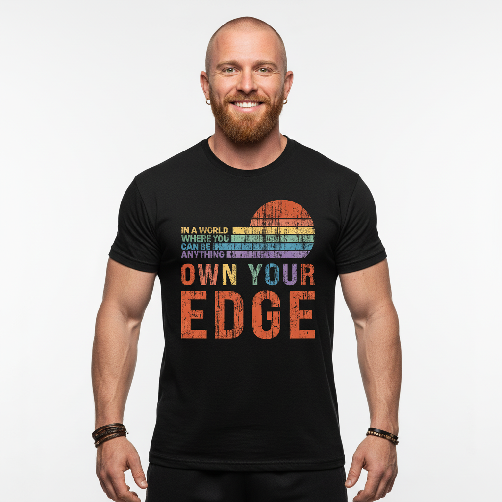 Own Your Edge - T-Shirt! In A World Where You Can Be Anything Be This