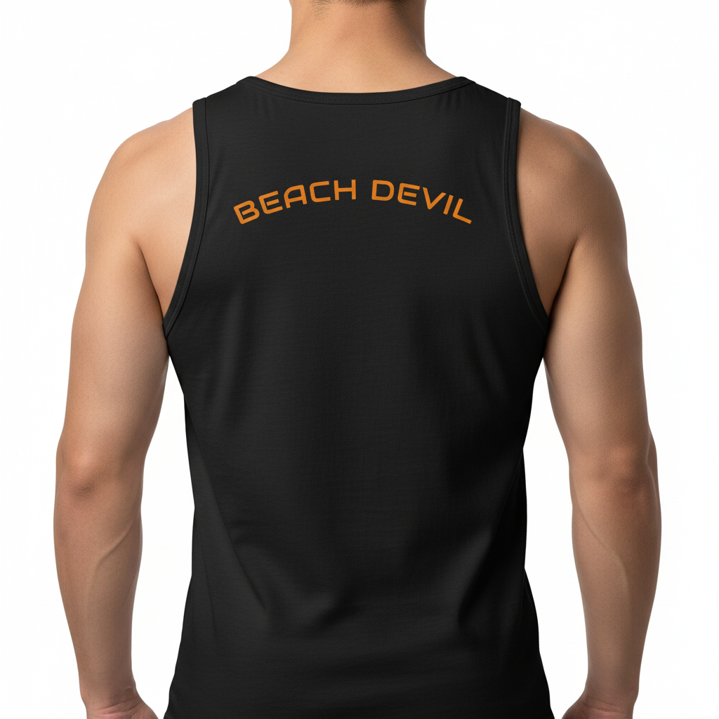 Are You A Beach Devil? - Tank Top! Back & Front Design