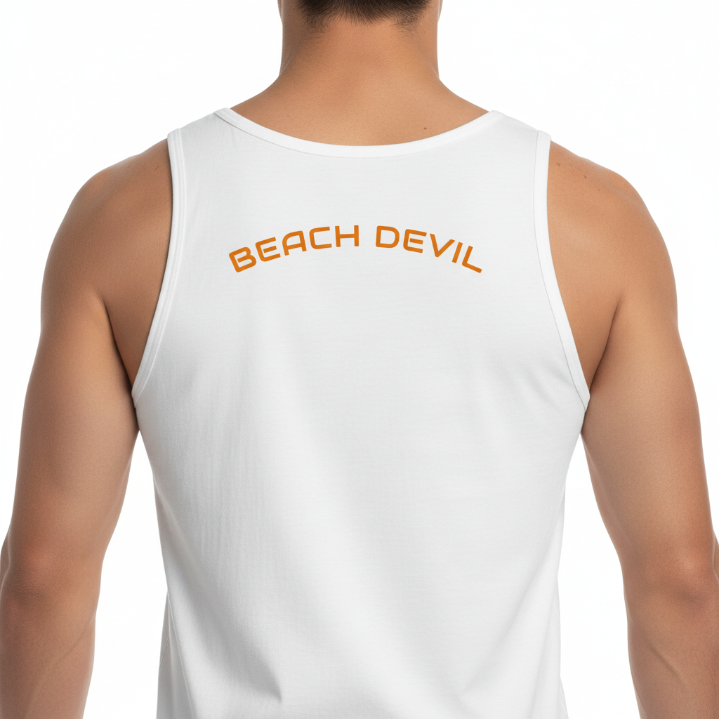 Are You A Beach Devil? - Tank Top! Back & Front Design