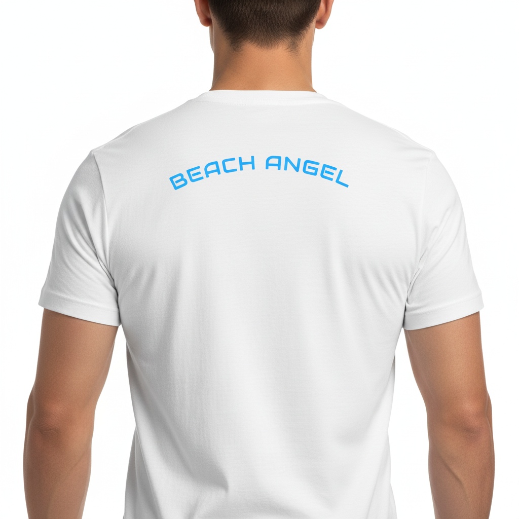 Are You A Beach Angel? - T-Shirt! Back & Front Design