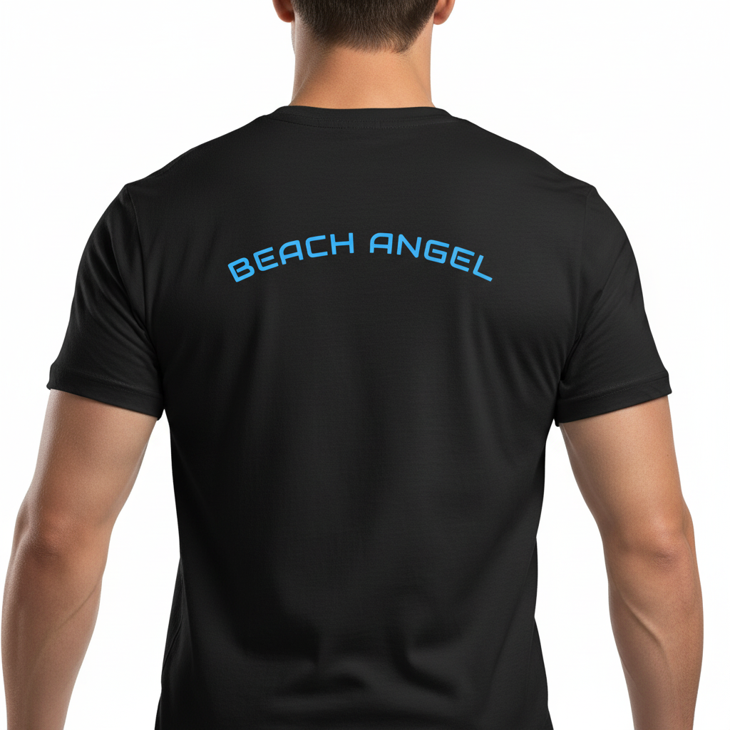Are You A Beach Angel? - T-Shirt! Back & Front Design