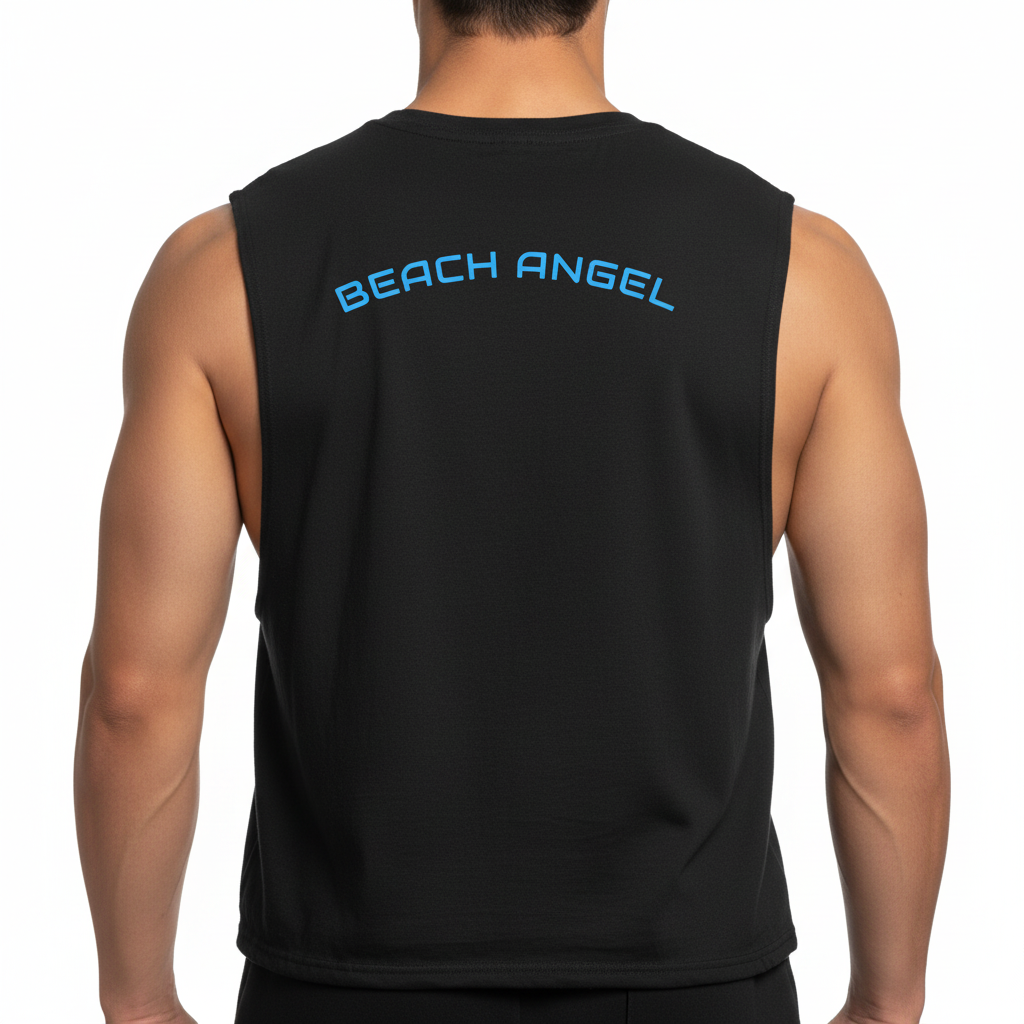 Are You A Beach Angel? - Jersey Muscle Tank! Back & Front Design