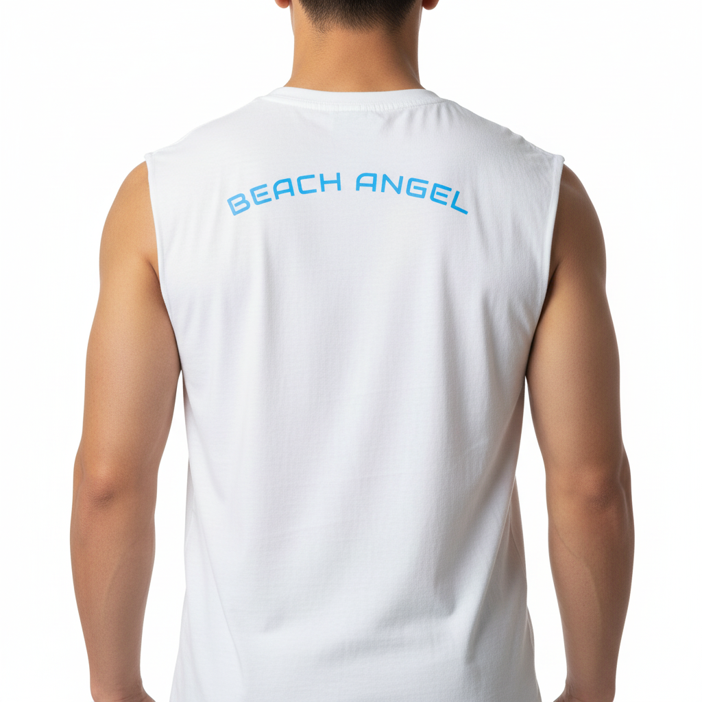 Are You A Beach Angel? - Jersey Muscle Tank! Back & Front Design