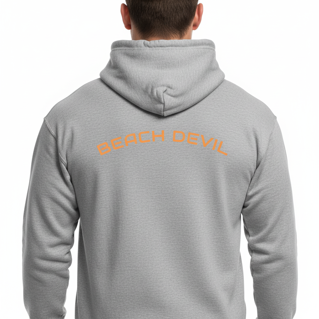 Are You A Beach Devil? - Hoodie! Back & Front Design