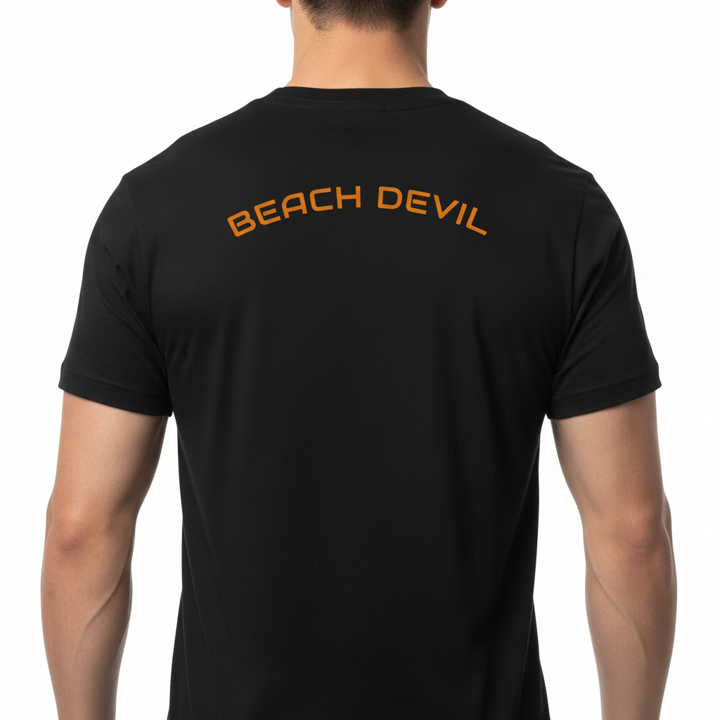 Are You A Beach Devil? - T-Shirt! Back & Front Design