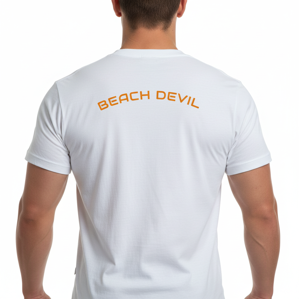Are You A Beach Devil? - T-Shirt! Back & Front Design