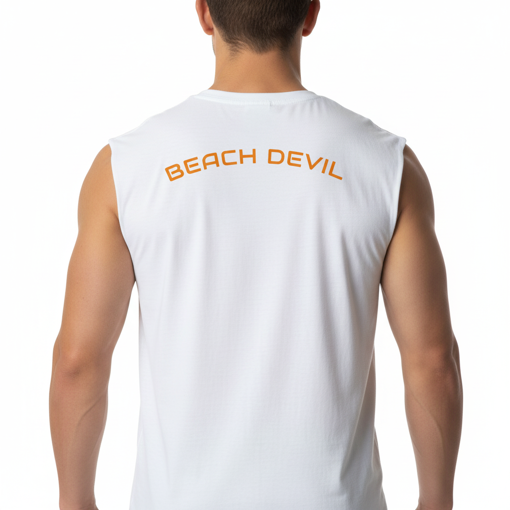 Are You A Beach Devil? - Jersey Muscle Tank! Back & Front Design