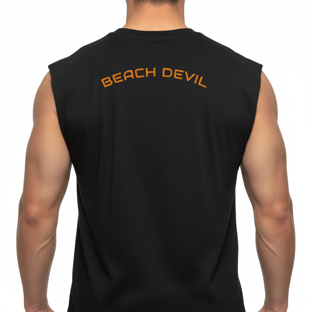 Are You A Beach Devil? - Jersey Muscle Tank! Back & Front Design