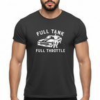Full Tank! Full Throttle! Retro Muscle Sports Car - T-Shirt