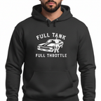 Full Tank! Full Throttle! Retro Muscle Sports Car - Hoodie