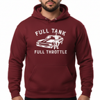 Full Tank! Full Throttle! Retro Muscle Sports Car - Hoodie