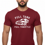 Full Tank! Full Throttle! Retro Muscle Sports Car - T-Shirt