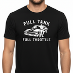 Full Tank! Full Throttle! Retro Muscle Sports Car - T-Shirt