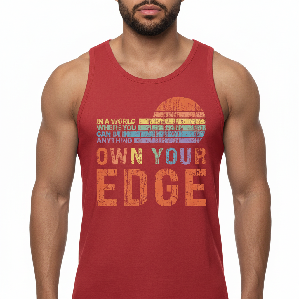 Own Your Edge Retro Pride Tank Top