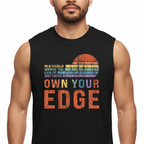 Own Your Edge Retro Pride Jersey Muscle Tank