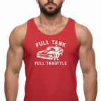 Full Tank! Full Throttle! Retro Muscle Sports Car - Tank Top