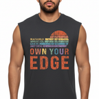 Own Your Edge Retro Pride Jersey Muscle Tank