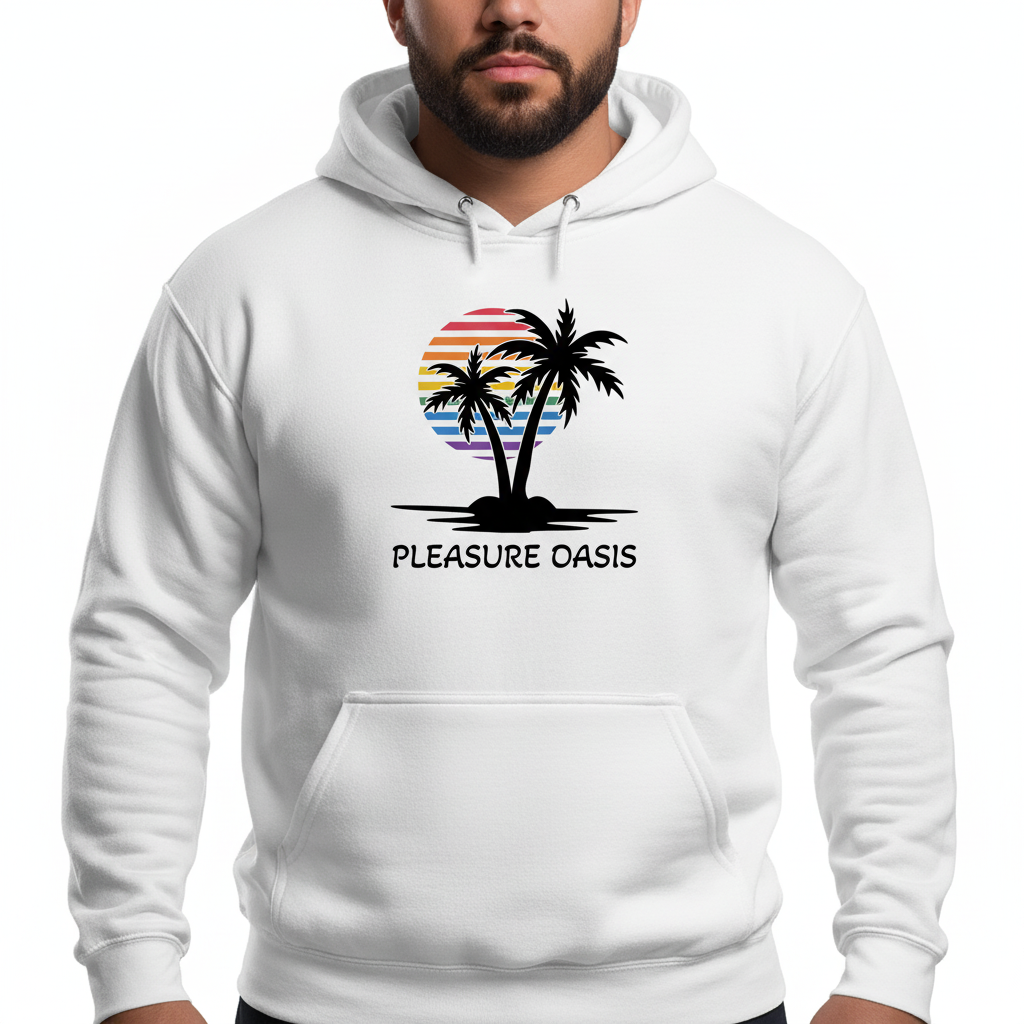 Pleasure Oasis - Hoodie - Black Palm Tree