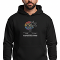 Pleasure Oasis - Hoodie - Black & White Palm Tree