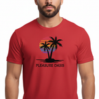 Pleasure Oasis - T-Shirt - Black Palm Tree