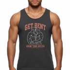 Get Bent! Know Your Butter! Red & White Tank Top