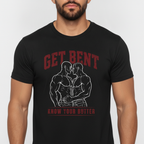 Get Bent! Know Your Butter! Red & White T-Shirt
