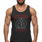 Get Bent! Know Your Butter! Red & White Tank Top