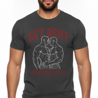 Get Bent! Know Your Butter! Red & White T-Shirt